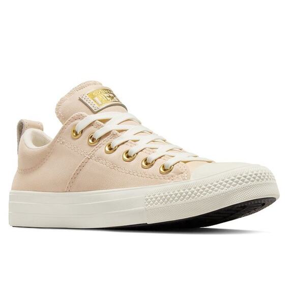 NEW CONVERSE ALL STAR CHUCK TAYLOR MADISON OX CANVAS SNEAKERS BEIGE WHITE GOLD 8 - Picture 4 of 10